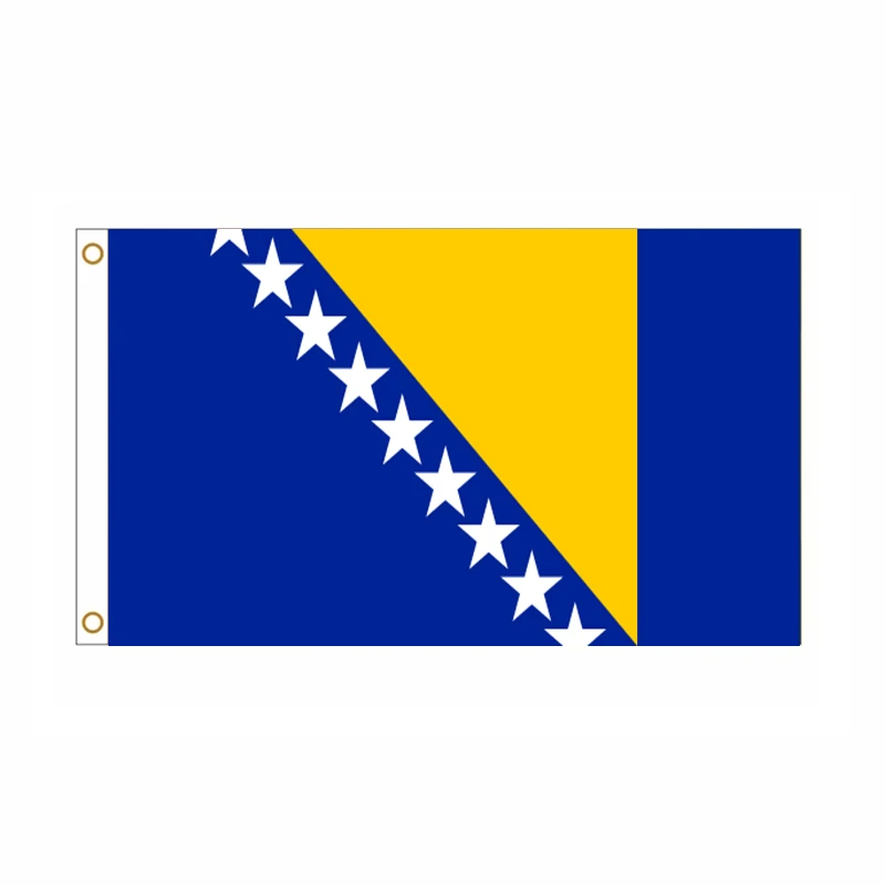 5 Pcs/lot Bosnia and Herzegovina National Flag 90x150cm Bosna i Hercegovina National Flag wholesale