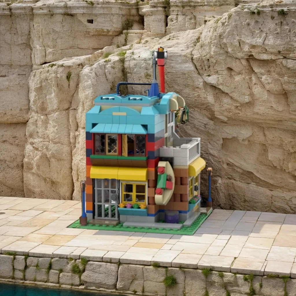 

295 шт. MOC Urban Deli Series 10698 угловой Deli винтажный угловой магазин дизайн DIY модель строительные блоки игрушки на день рождения подарок