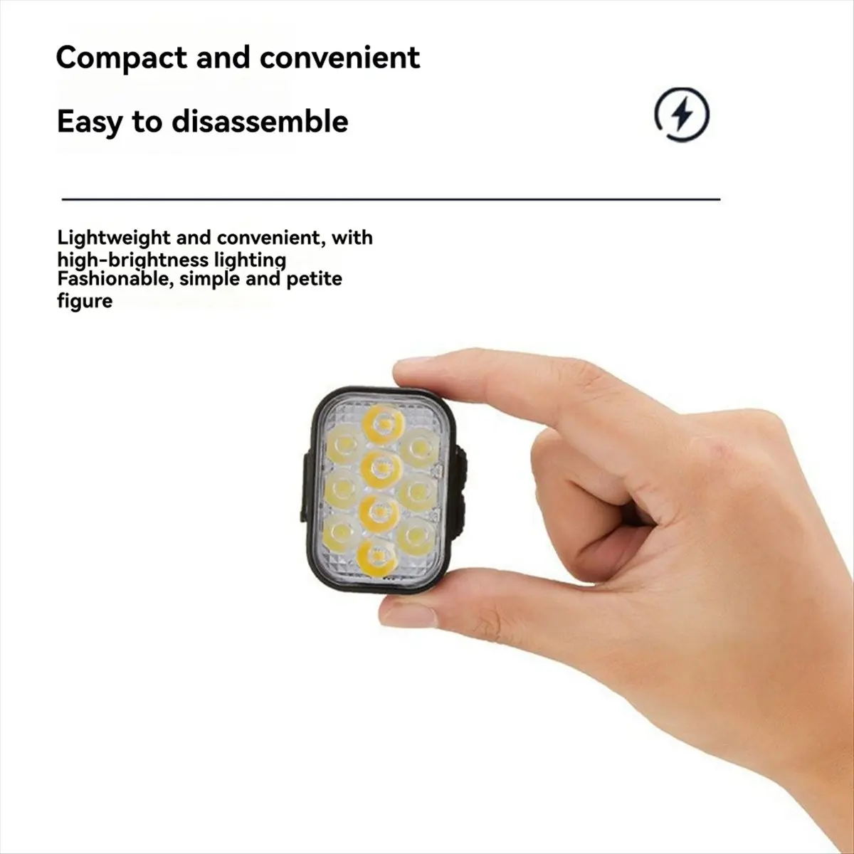 AT54 Bicycle Light Set Long-Range Road Light Mountain Bike Light with Detachable Bracket Cycling Taillight