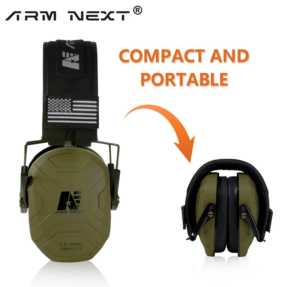 

Tactical Earmuffs Anti Noise Hearing Protector Noise Canceling Headphones Hunting Work Study Sleep Ear Protection Shooting