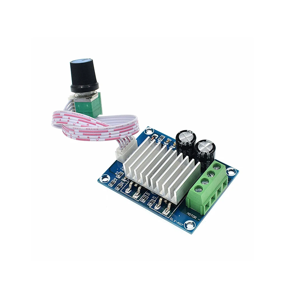 

PWM DC Motor Governor DC12-24V Motor Speed Controller 20A Motor Speed Adjustable Regulator Temperature Regulating Dimming Switch