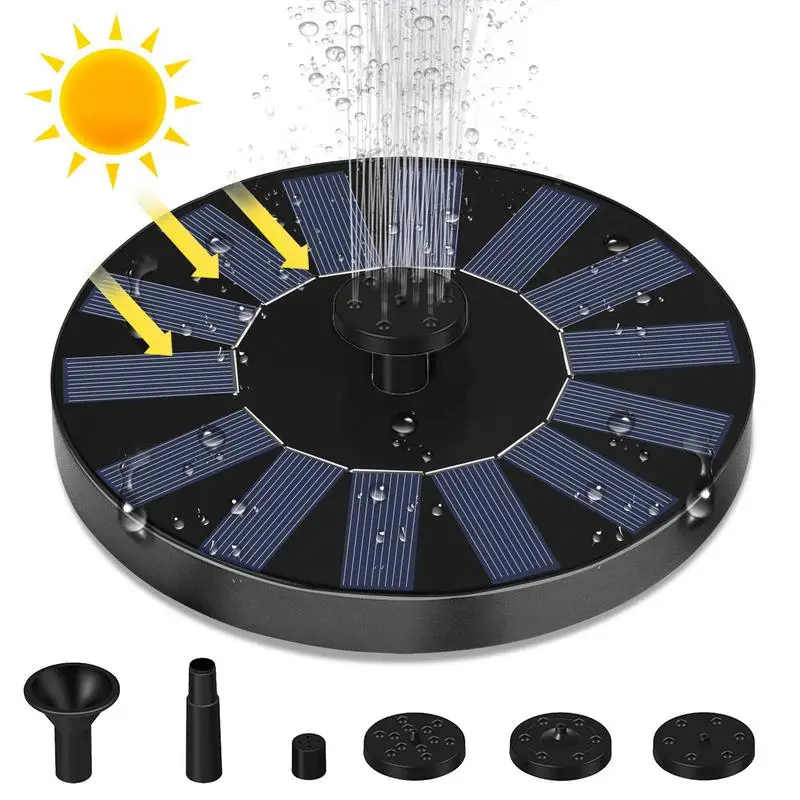 

Bird Bath Fountain Solar Water Fountain High Energy Efficiency Fountain For Fish Tanks Aquarium Bird Baths Patio Gardens