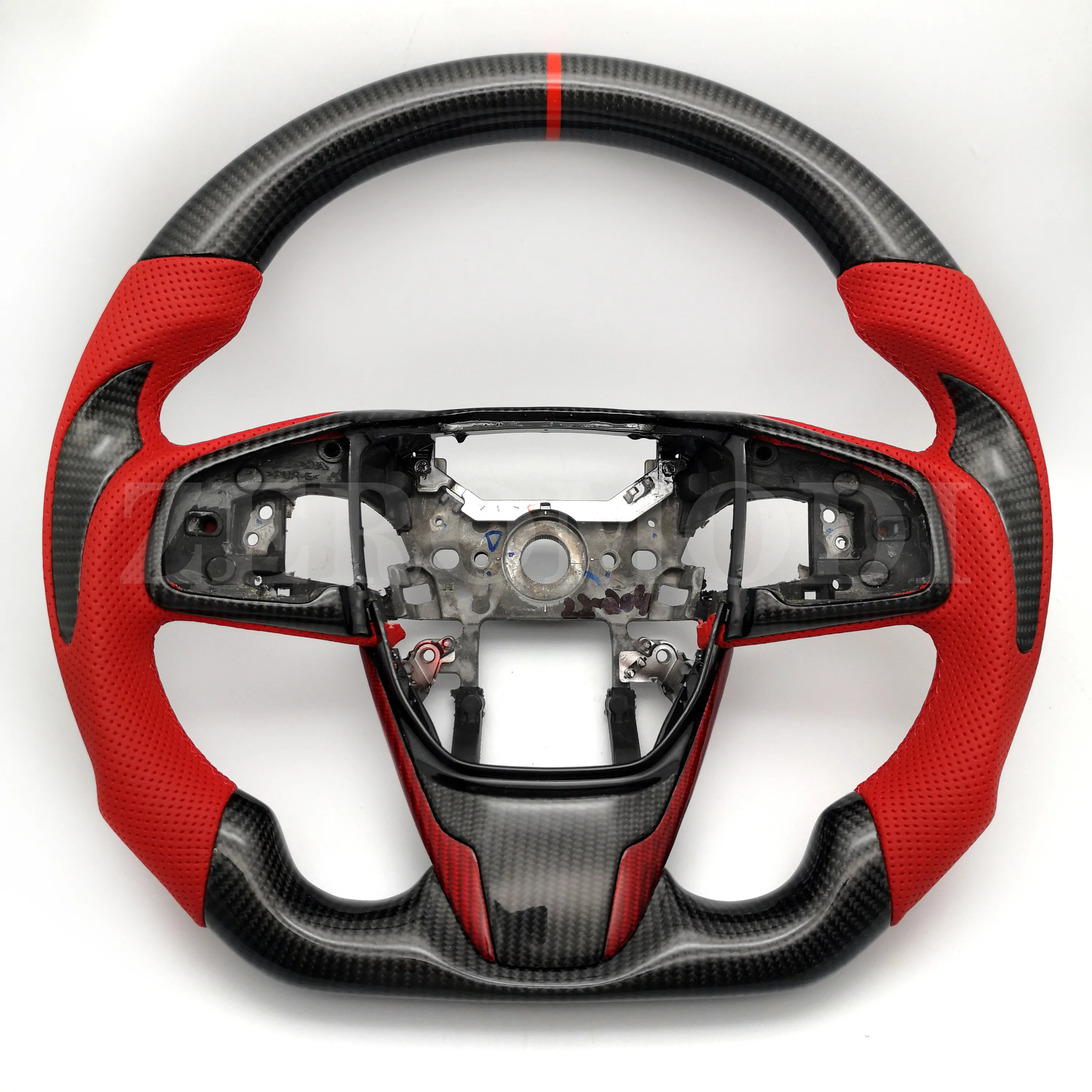 

Compatible for 9th/10th Generation Honda Civic 2010-2020 Cuatomized Gloss Carbon Fiber Steering Wheel