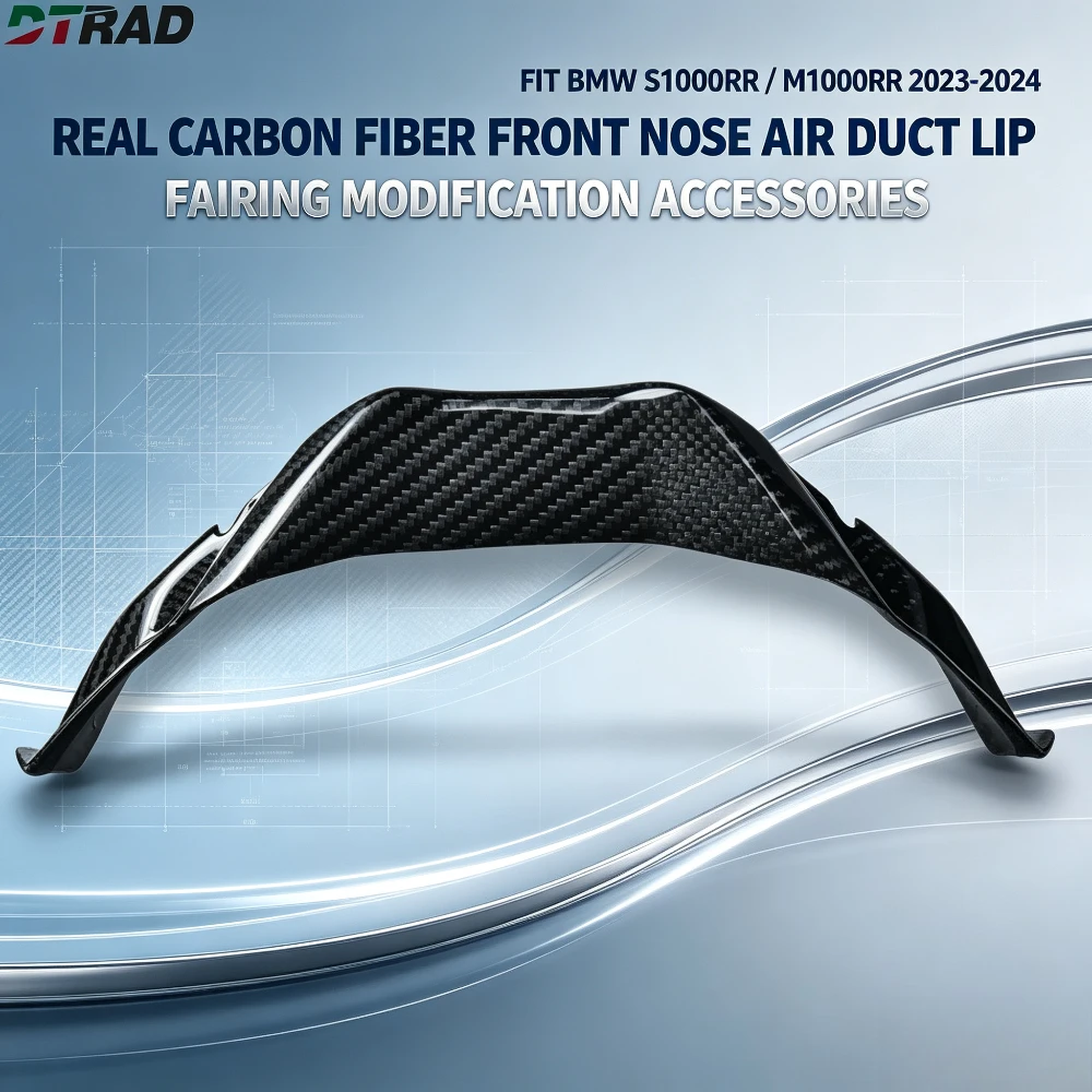 Real Carbon Fiber Front Nose Forward Air Duct Lip Fairing Fit BMW S1000RR M1000RR 2023-2024 Motorcycle Modification Accessories view 4