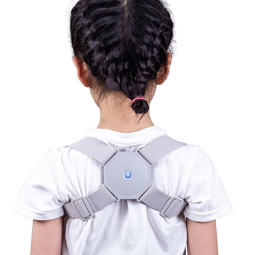 

Умный корректор осанки, регулируемый бандаж для верхней части спины, дышащий пояс для поддержки плеч, USB перезаряжаемый вибрирующий тренажер