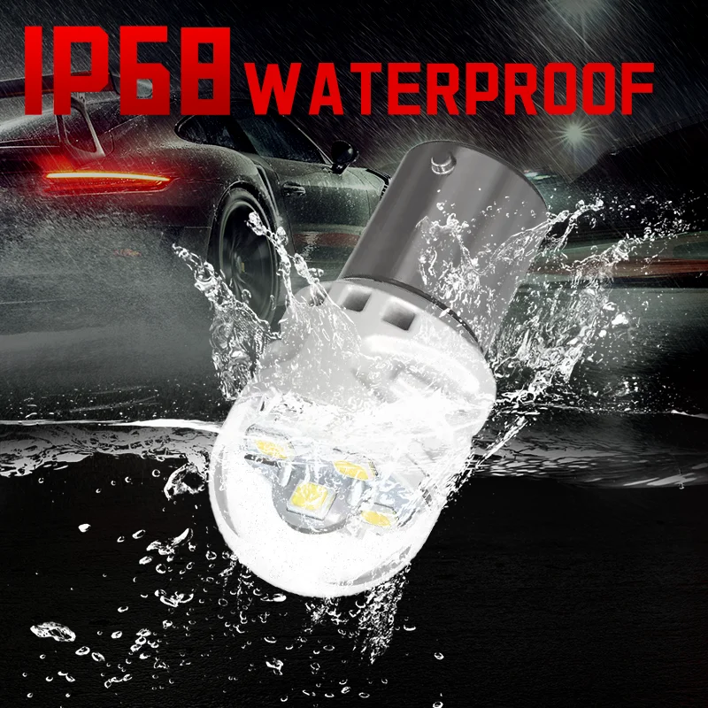2PCS 1157 LED Bulbs P21 5W BAY15D Car Brake Lights Auto Backup Reverse Lamp white/red 12V for most Car Truck  SUV