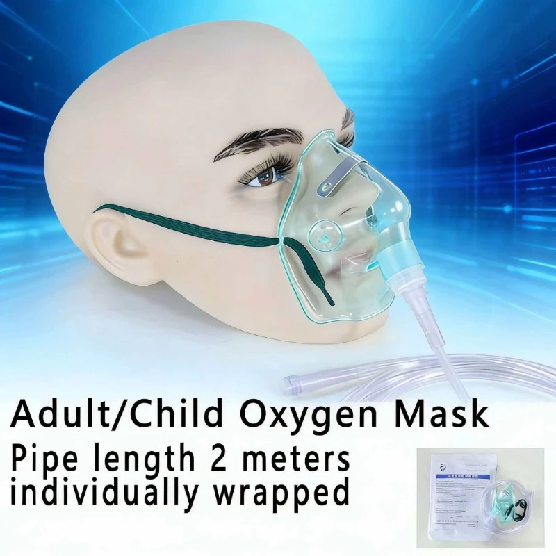 

10pcs Oxygen Respirator Nebulizer Mask Cup With 2M Tube Inhaler Conduit Child/ Adult Disposable Breathing Health Care Vaporizer