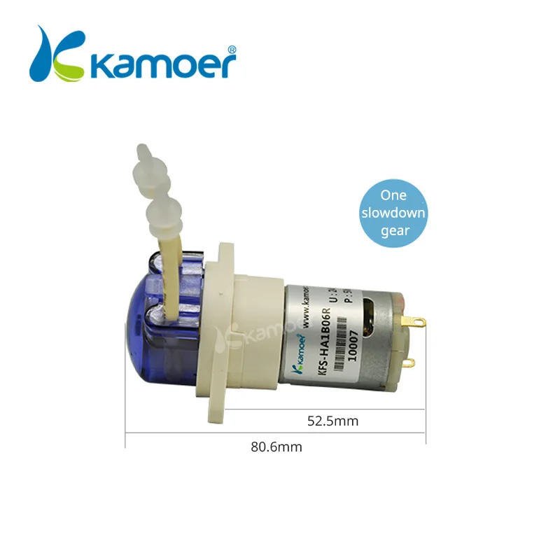 Kamoer KFS 6V 12V 24V dc brushed motor water dosing simple peristaltic pump transfer hydrochloric acid formic acid