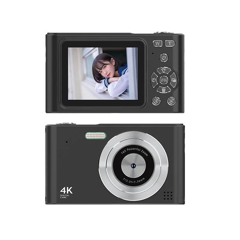 Digital Camera, 2.4inch HD lPS Screen Vlogging Camera with 32GB Memory Card Portable Point and Shoot Cameras for Teens Beginner