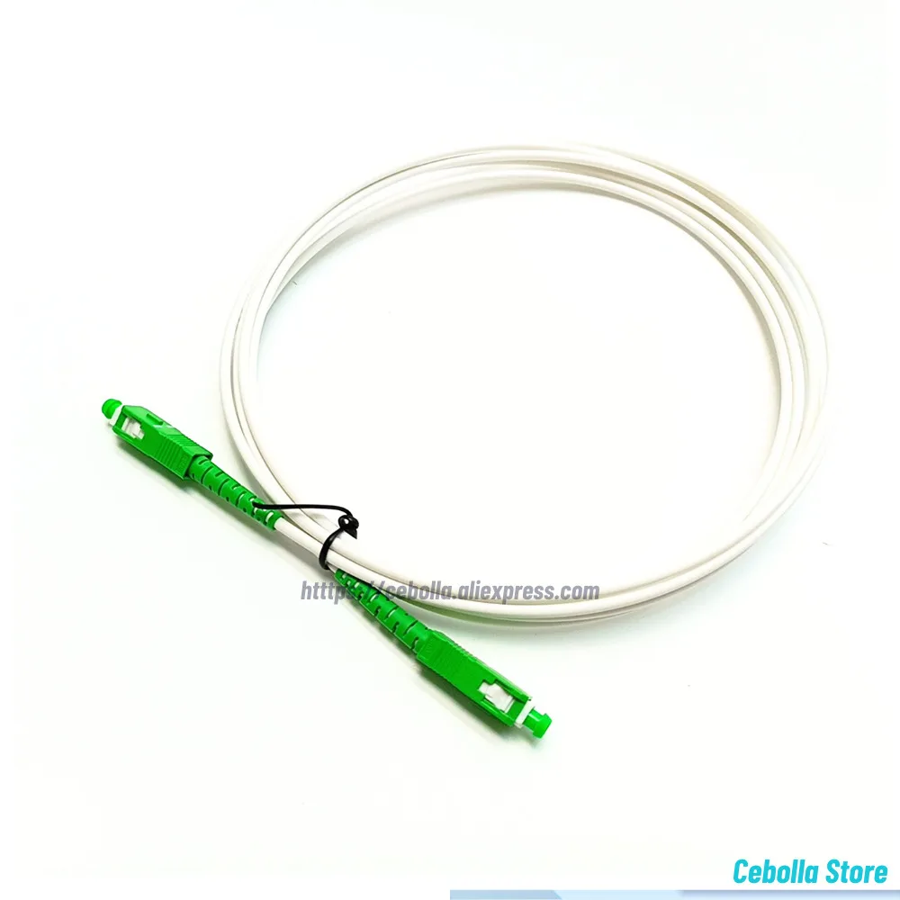 10 قطعة SC/APC-SC/APC البصرية مسار الحبل وضع واحد G657A2 البسيط 2.0/3.0 مللي متر الأبيض LSZH سترة البلوز الألياف البصرية #6