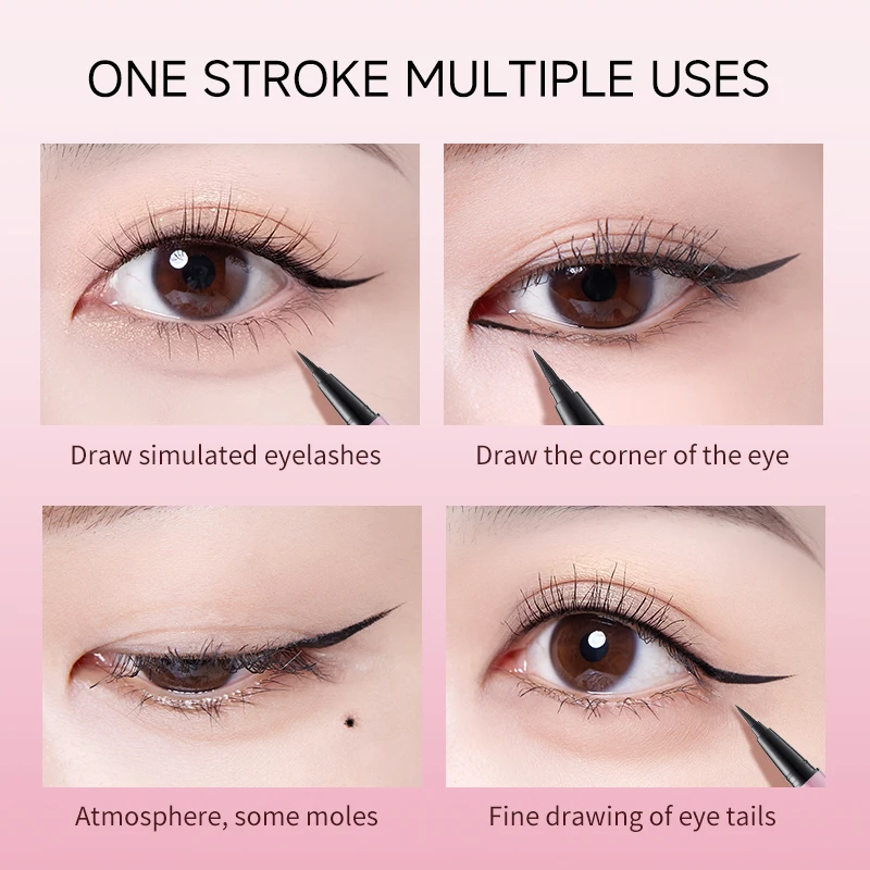 Life Girls Ultra-fine Smooth Eyeliner Pen Wodoodporny, szybkoschnący, łatwy w aplikacji makijaż oczu dla idealnego wygląd