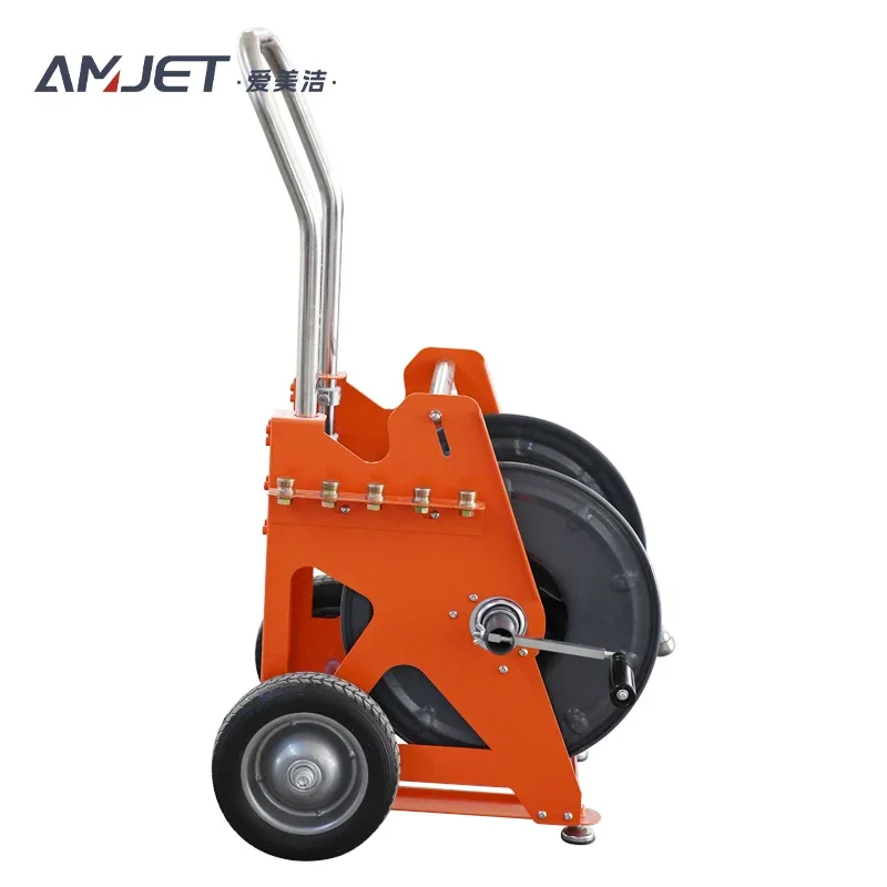AMJET Sewer Jetting Machine Accessory Hose Reel Winding 50m 1/2 Size Extension Connection Hose.