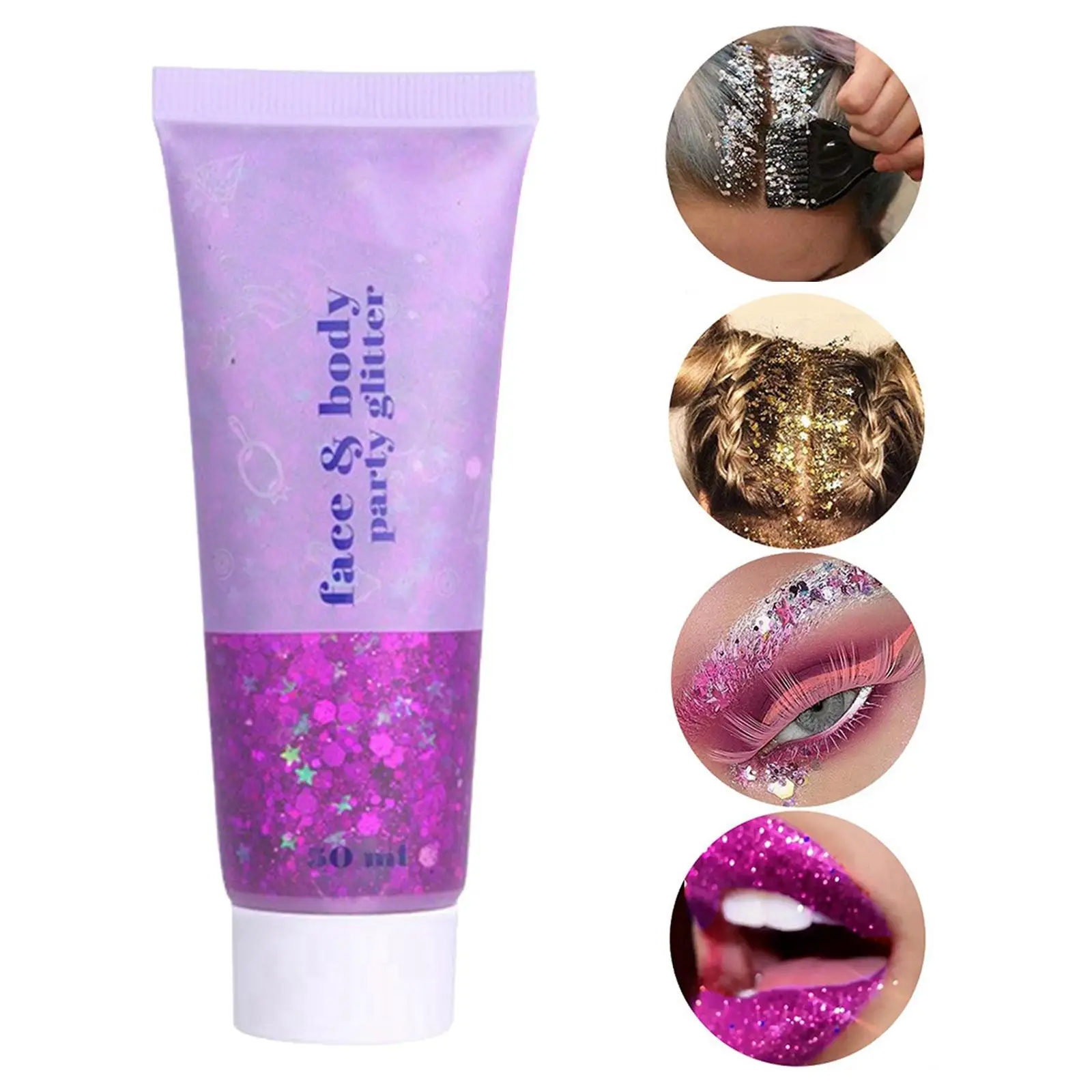 Paleta cieni do powiek w neonowych kolorach, brokatowe cienie o wysokiej pigmentacji do makijażu na festiwale i imprezy dla kobiet.