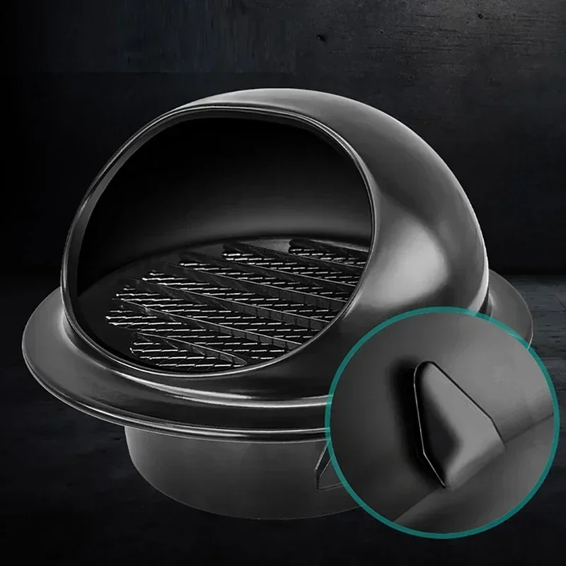 1PEC50mm-150mm Outdoor Stainless Steel Hood Flue Windproof Rainproof Exhaust Insect Proof Cover Bathroom Exhaust Fan Ventilation