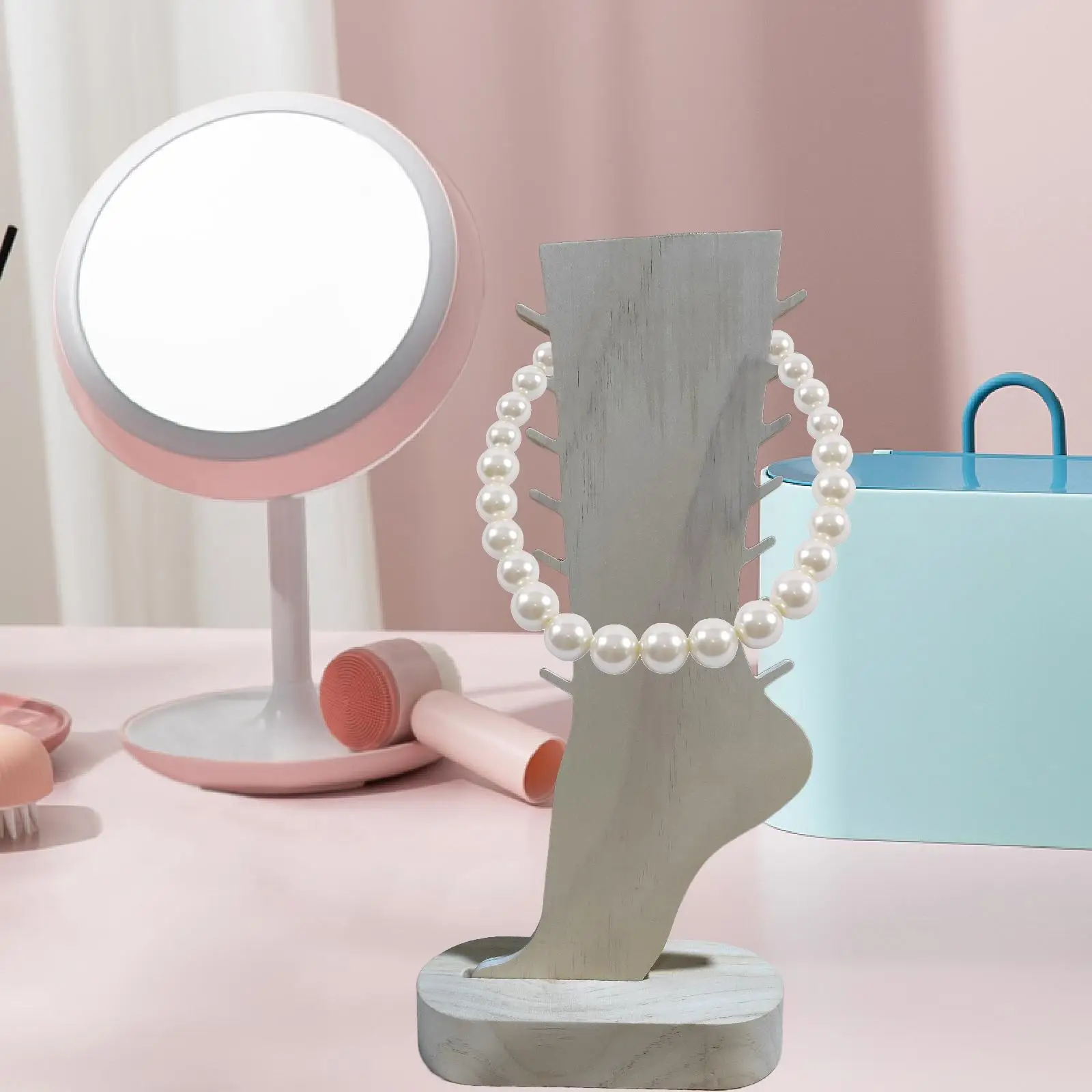 

Necklace Display Stand, Jewelry Display Rack, Lightweight with Base Necklace Holder, Jewelry Organizer for Showcase