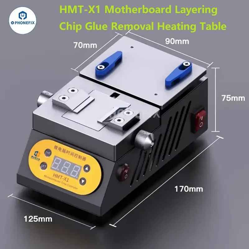 

HMT-X1 многослойный нагревательный стол для удаления клея материнской платы, быстрый нагрев для разделения материнской платы, инструмент для предварительного нагрева/значения