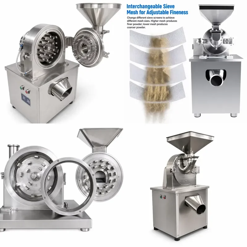 Heavy Duty Industrial Grinder Wear Resistant Components Long Service Life for Feed and Mineral Crushing