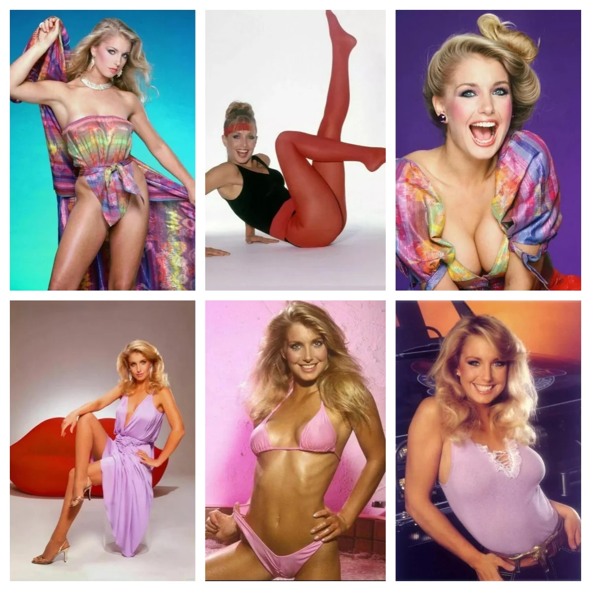 HEATHER THOMAS Poster 80s 90s Retro Vintage Repro Photo Art SILK POSTER Wall Art Home Decorative painting