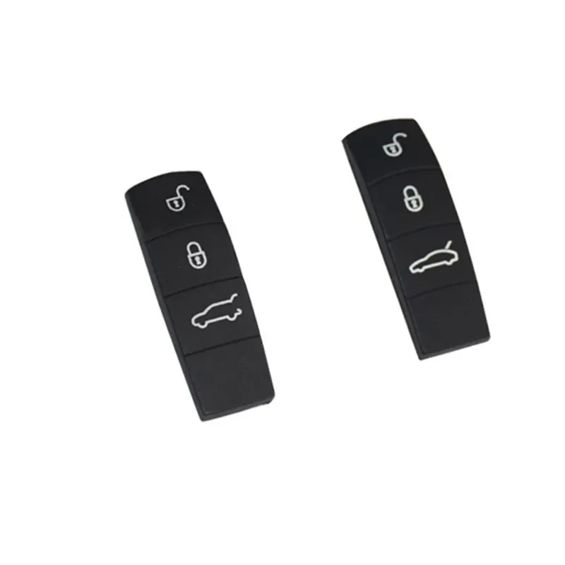 Car Remote Key Shell Rubber Pad For Porsche Cayenne 9YA Macan 911 Boxster Cayman Panamera 971 718 Silicone Key Button Replace