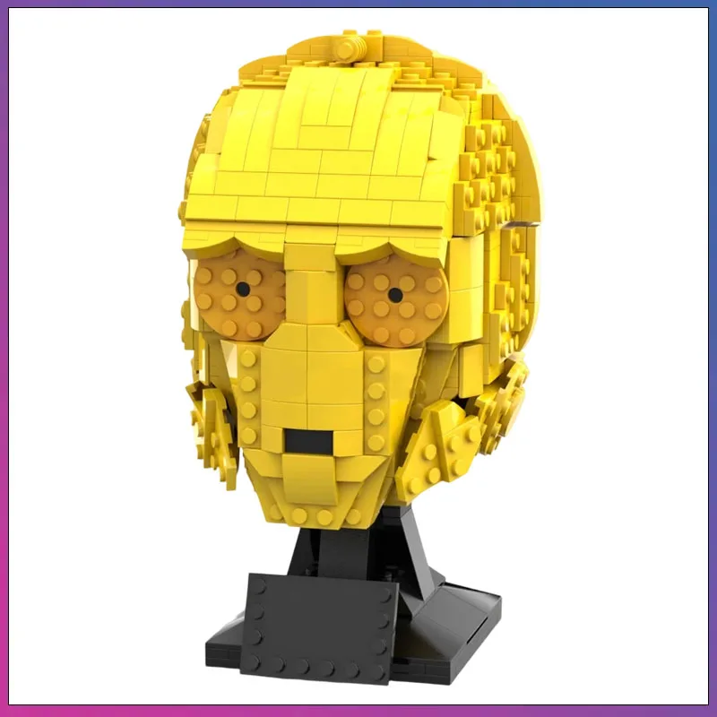 

603PCS MOC Star Battle C-3PO Helmets Model Building Blocks Bricks DIY Creative Assembly Education Toy Kids Adult Birthday Gift