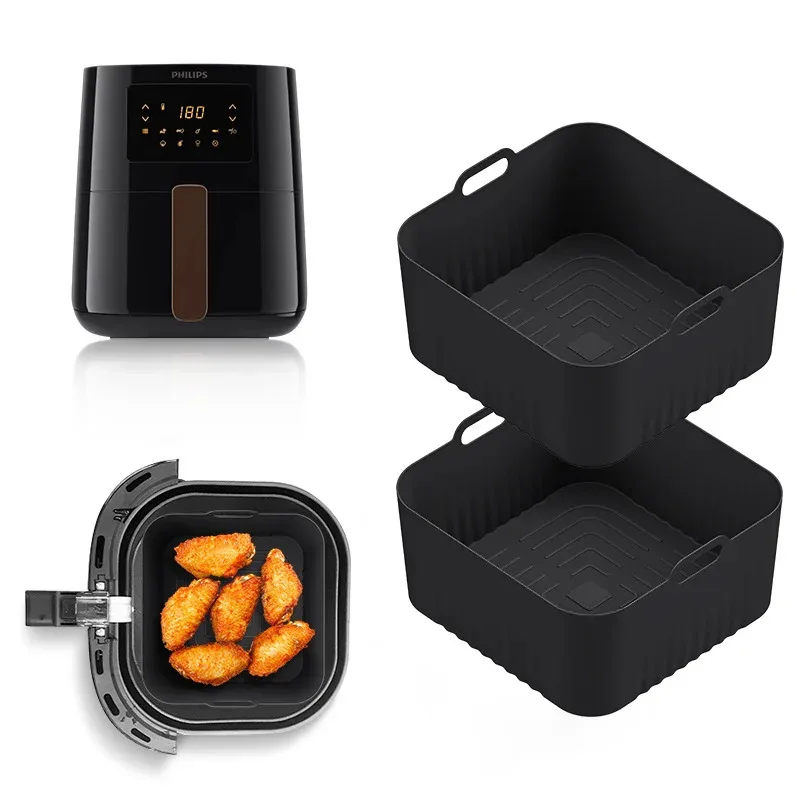 

17cm Silicone Air Fryer Mould for for Philips HD9252 HD9200 HD9255 Air Fryer Accessories 4-5L Airfryer Compatibility