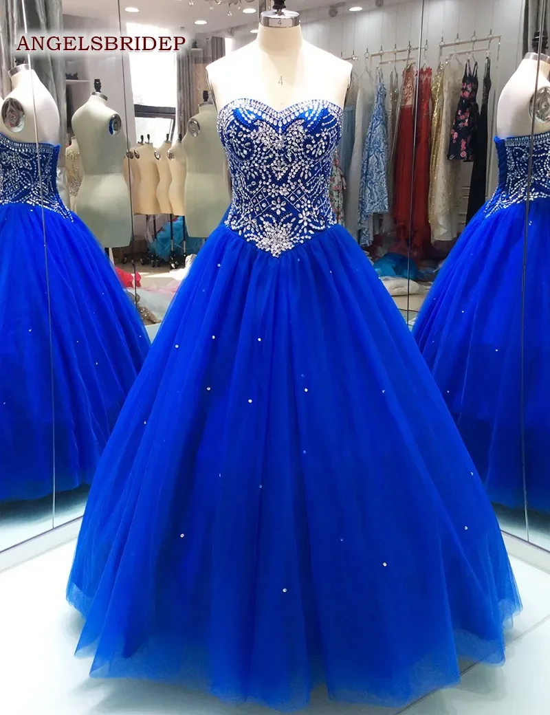 Schatz Ballkleid Quince anera Kleider Funken Perlen Kristall Korsett süß 16 Kleid formelle Prinzessin Party kleider