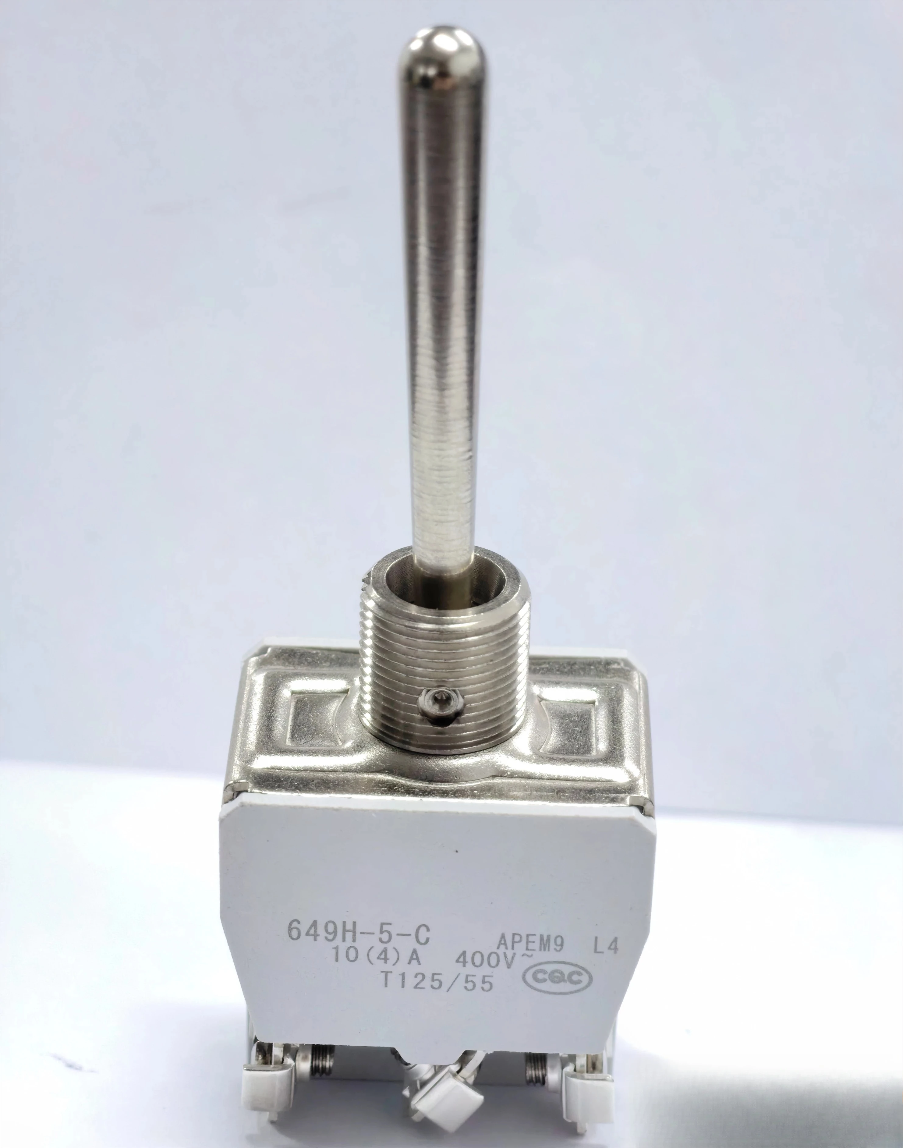 For apem rocker switch 649h-5 bipolar on off on screw terminal 6-pin 3-position self-locking handle length 40