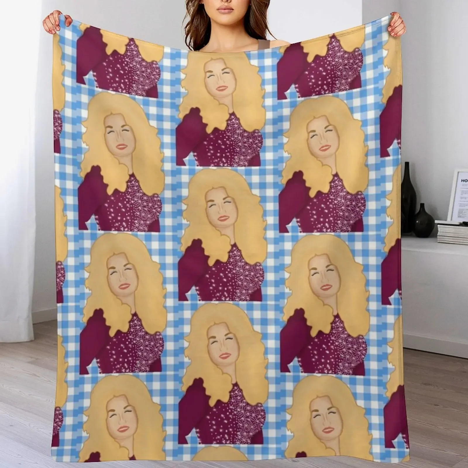 

Dolly Throw Blanket For Baby bed plaid Plaid on the sofa blankets and throws Blankets