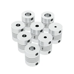 D19L25 3mm 4mm 5mm 6mm 6.35mm 8mm Aluminum Z Axis Coupler Servo Articulated Quick Coupling Motor Shaft Direction Flexible 3D