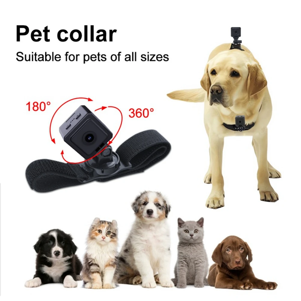 ABLK 1080P HD For Pet Collar Camera Wireless Wifi Magnetic Pocket Camera For Dog Cat Volg Video Recording