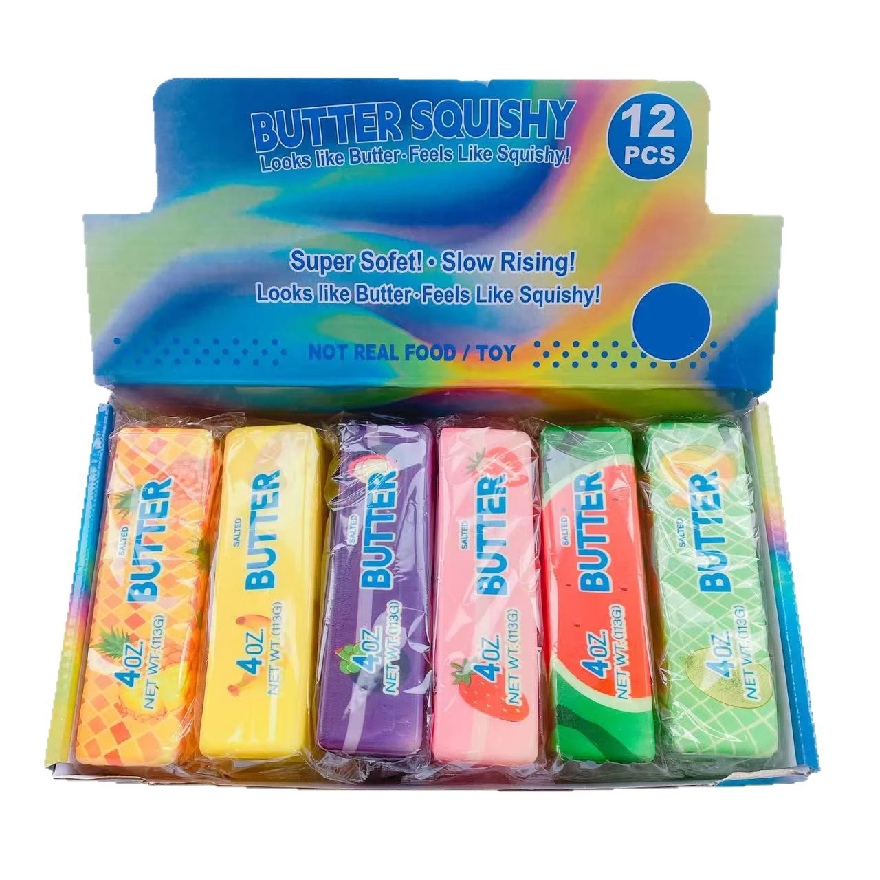 1/4/8PCS Fruit Butter Squishy Fidget Toys Slow Rebound Squeeze Toys Decompression Stress Relief Sensory Toys Party Favors image 5