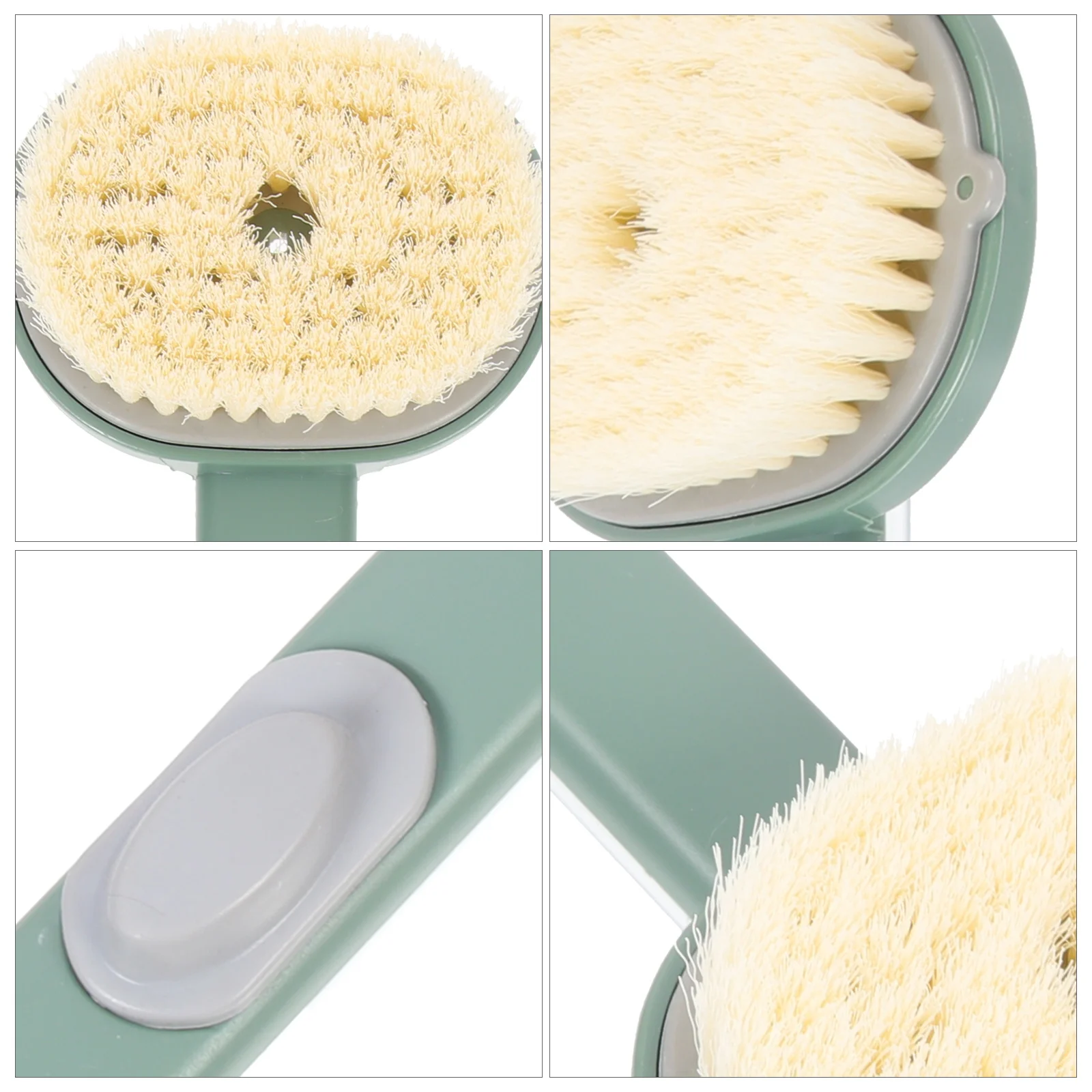 

Long Handle Back Scrubber Brush With Hole Design Body Bathing Tool Portable Shower Brush For Daily Use Gift