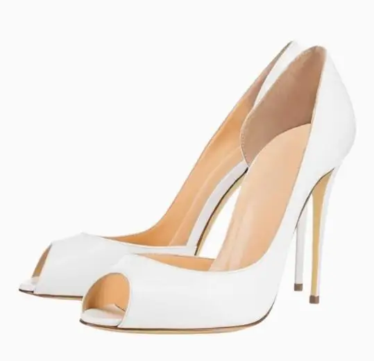 مثير أسود رمادي عارية براءات الاختراع والجلود اللمحة تو قطع خنجر مضخات المرأة الضحلة الانزلاق على عالية الكعب مأدبة فستان أحذية سيدة