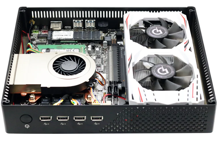 محمول Intel Core I3 I5 I7 I9 10th Gen Mini PC GTX1050Ti 4GB Windows 11 Game Office Station RJ45 DP TYPE-C DVI منتج جديد