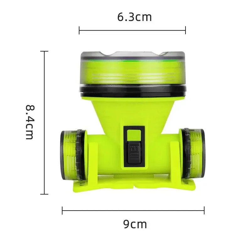 Portable Rechargeable Diving Headlight 350m Underwater 2 Light Modes Waterproof Super Bright LED Diver Spearfishing Headlamp new