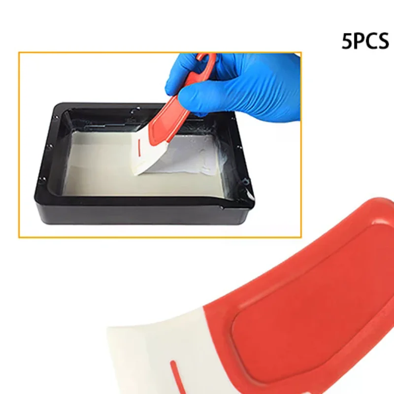 3D Resin Printer Accessories 2Pcs Silicone Spatula For 3D Printing Resin Removal: A Must-Have 3D Printer Tool For Resin Transfer