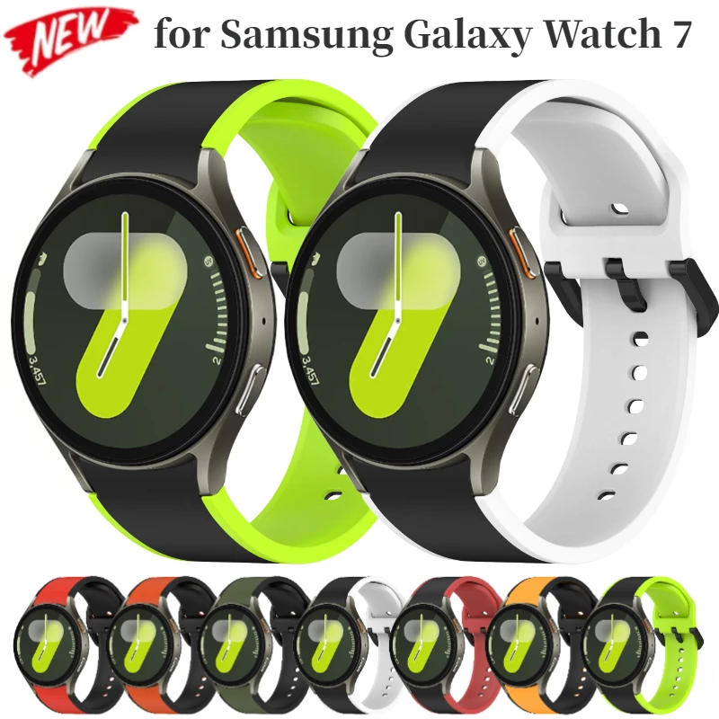 No Gap Silicone Strap for Samsung Galaxy Watch 6-4 Classic 43mm 47mm 42mm 46mm Bracelet Watch 4/5/6/7/5 Pro 40mm 44mm 45mm