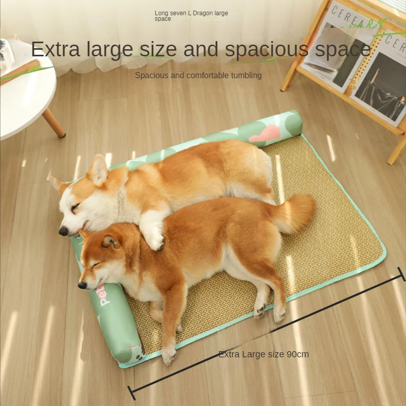 

Pet Cat and Dog Breathable Ice Mat with High Cushion To Protect Cervical Vertebrae