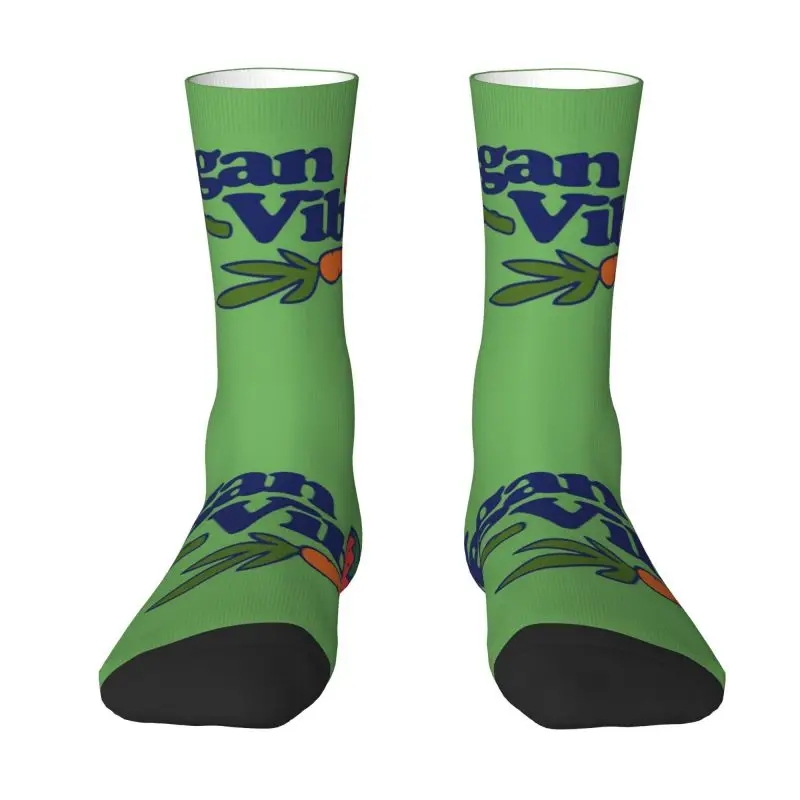 

Vegan Vibes Mens Crew Socks Unisex Novelty 3D Printed Strawberry Dress Socks