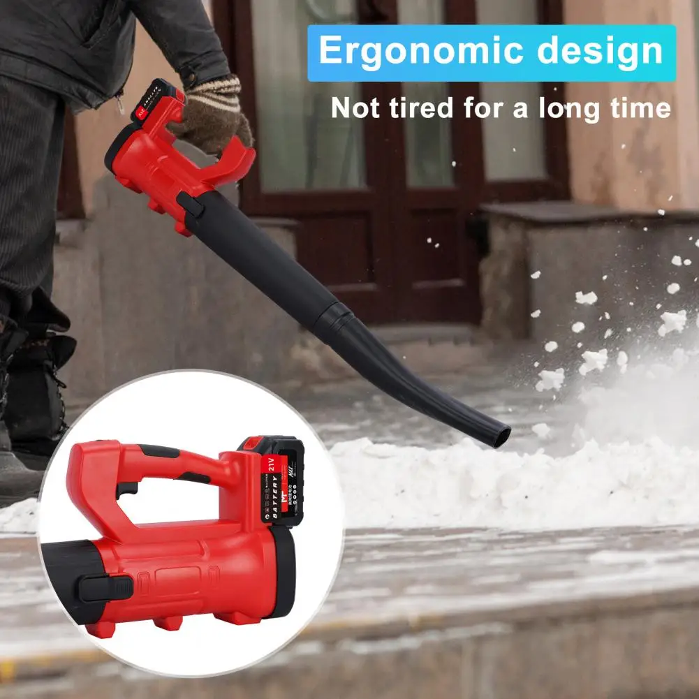 Electric Leaf Blower Cordless, 6-Gear Handheld Dust Blower With 2 Batteries And 1 Charger, Low Noise Leaf Blower For Lawn Care