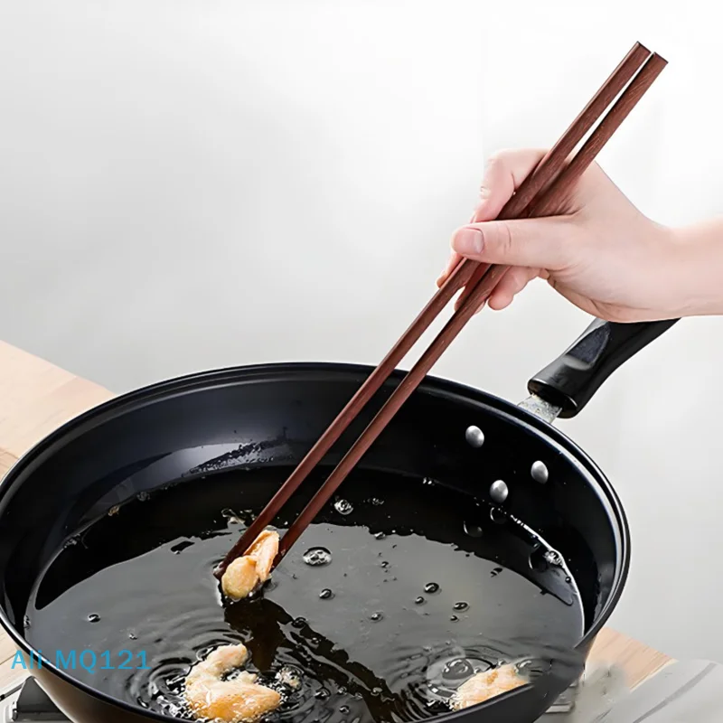 【M】Удлиненные деревянные палочки для еды, палочки для еды с лапшой, длинные палочки для еды с горячим горшком и рисовой лапшой длиной 32 см, 42 см, деревянные палочки для еды