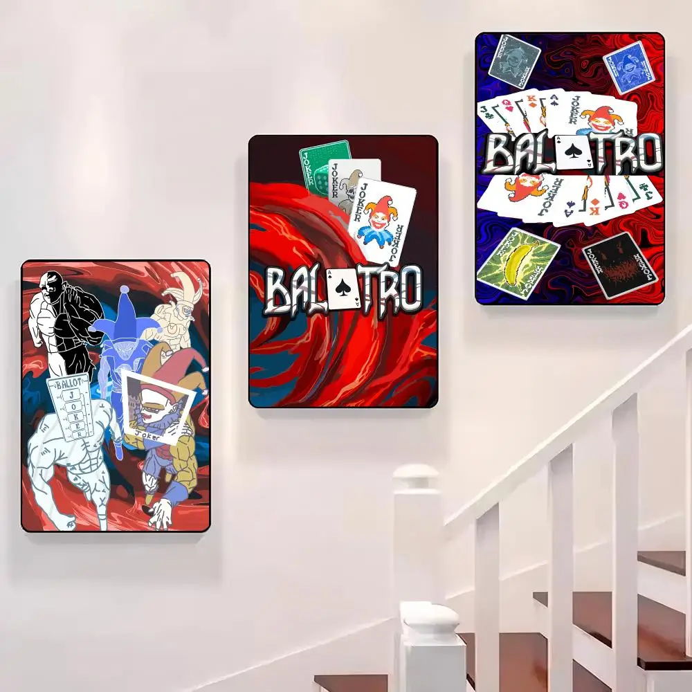 

B-Balatro Joker Hot Game Poster Sticky Wall Waterproof Home Living Room Bedroom Bar Aesthetic Decoration Perfect Gift