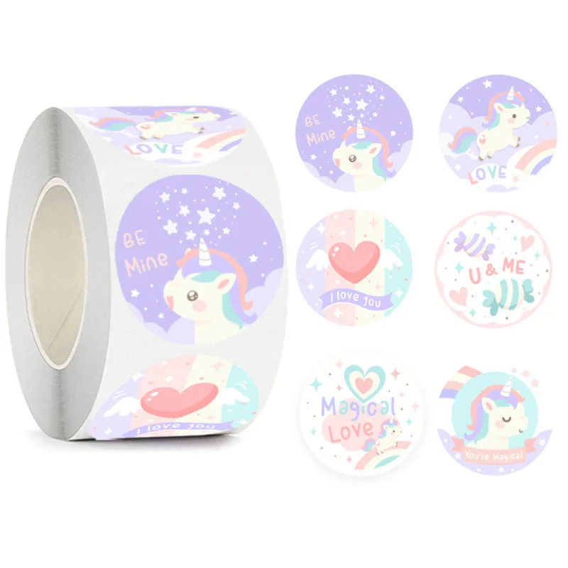 Children\'s Cartoon Reward Sticker Cute Animal Gift Wrap Sealing sticker Decorative self-adhesive Label Stationery Sticker