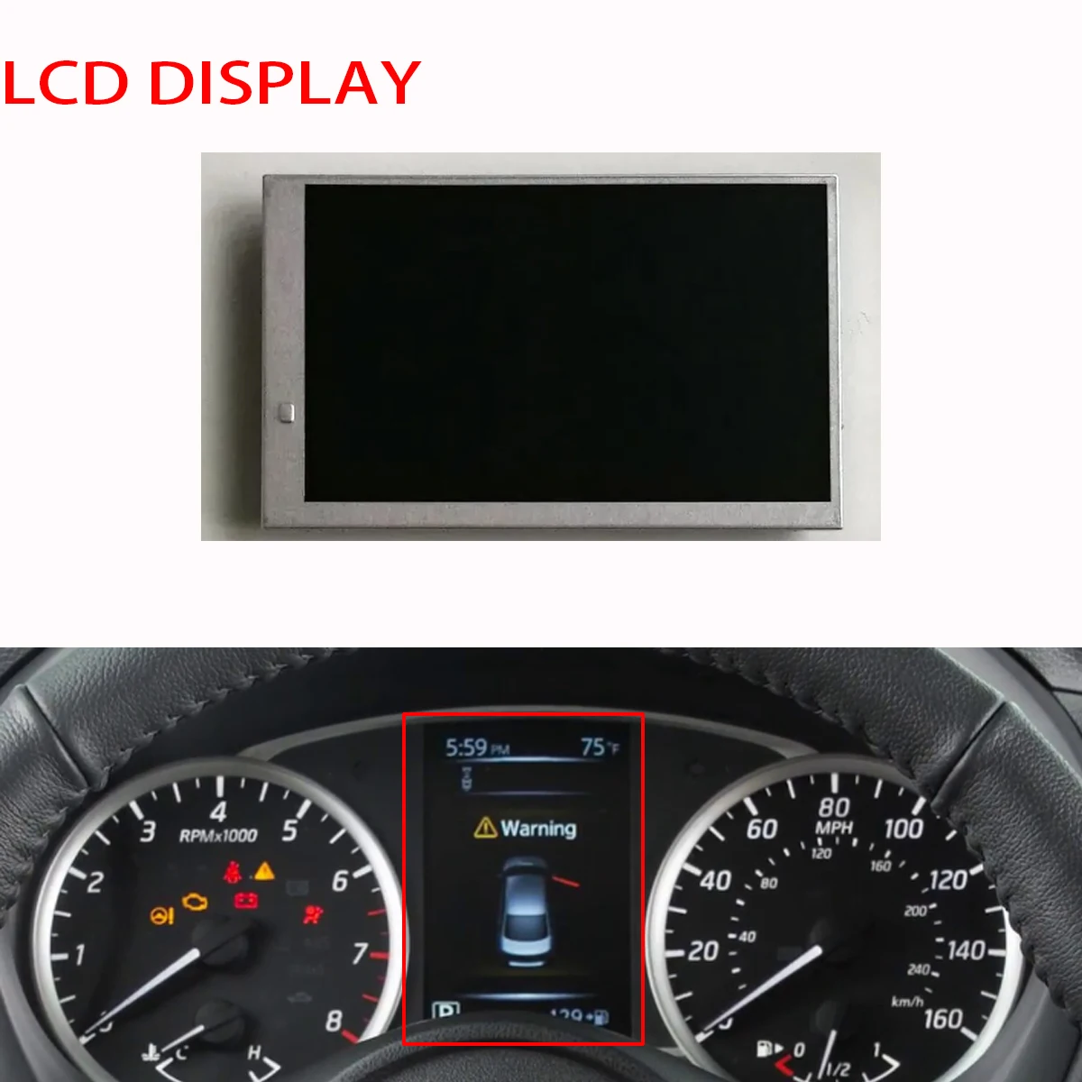 Color LCD Dislay for 2017-2019 NISSAN SENTRA SV Speedometer Dash Instrument 248103YU9A, 248103YU9A