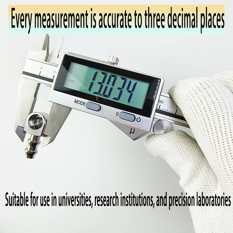 High-precision digital micrometer vernier caliper resolution 0.001mm thousandths Three decimal places electronic μ micron