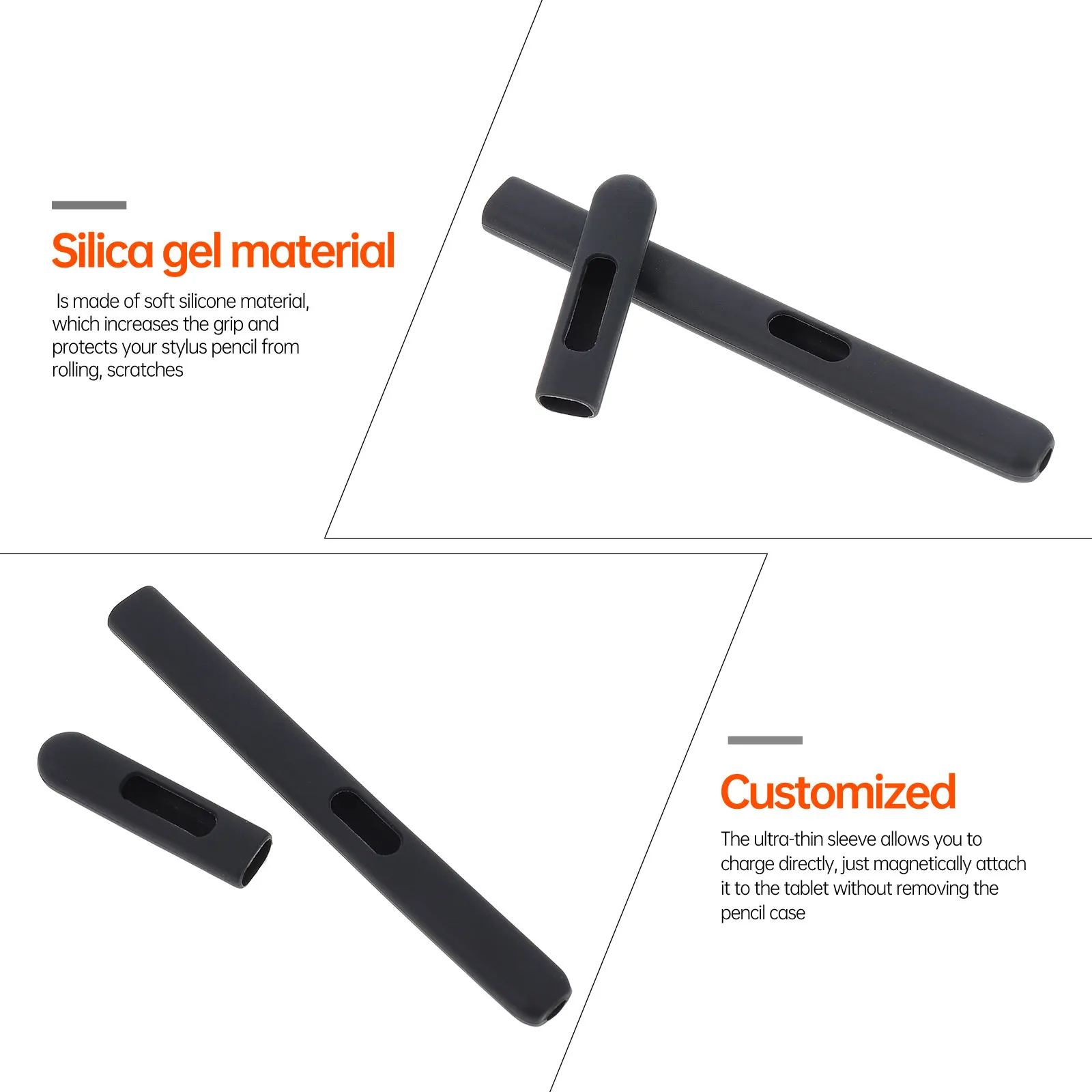 

Stylus Cover Silicone Sleeve Case For Tab P610 Non-Slip Protector Dustproof Impact Resistant Thin Holder For Stylus Pen