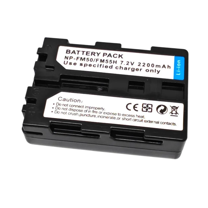 2200mAh 7.2V NP-FM50/NP-FM55H Camera Battery+Charger for SONY F717 F828 FM30 FM5 DSC-F707 QM51D QM50 A100 S30 S50 S70 S75 S85