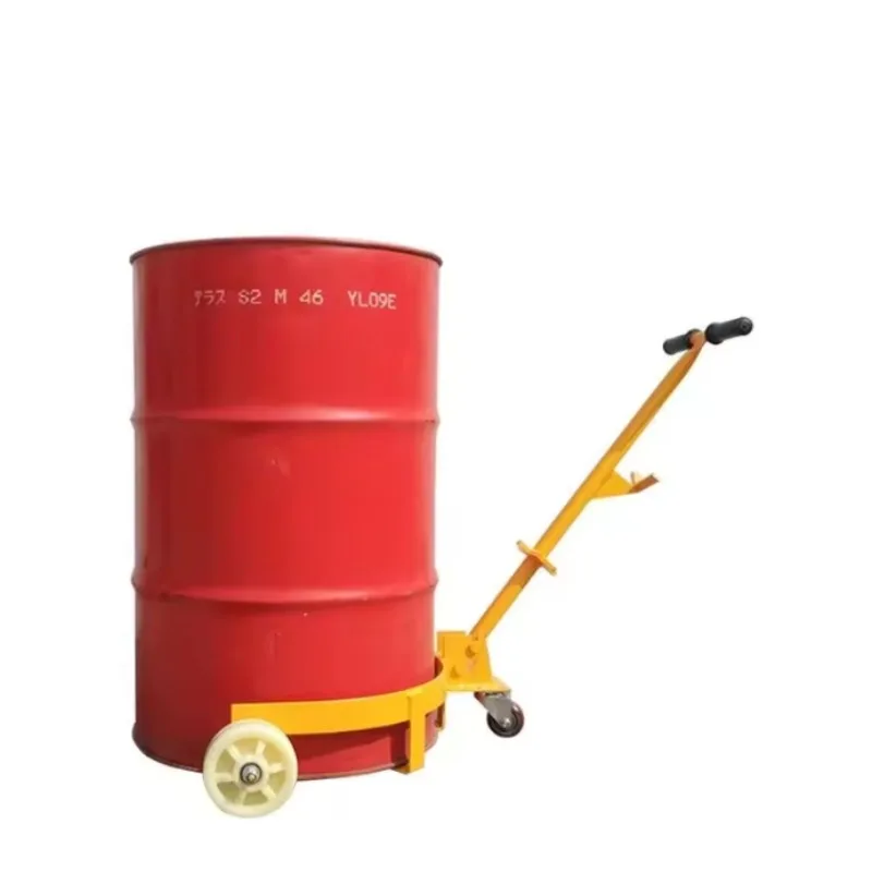 Factory Direct 2026 Low Profile Drum Dolly Hand Push Cart For Steel Plastic Barrel Transport Loading Unloading Tool