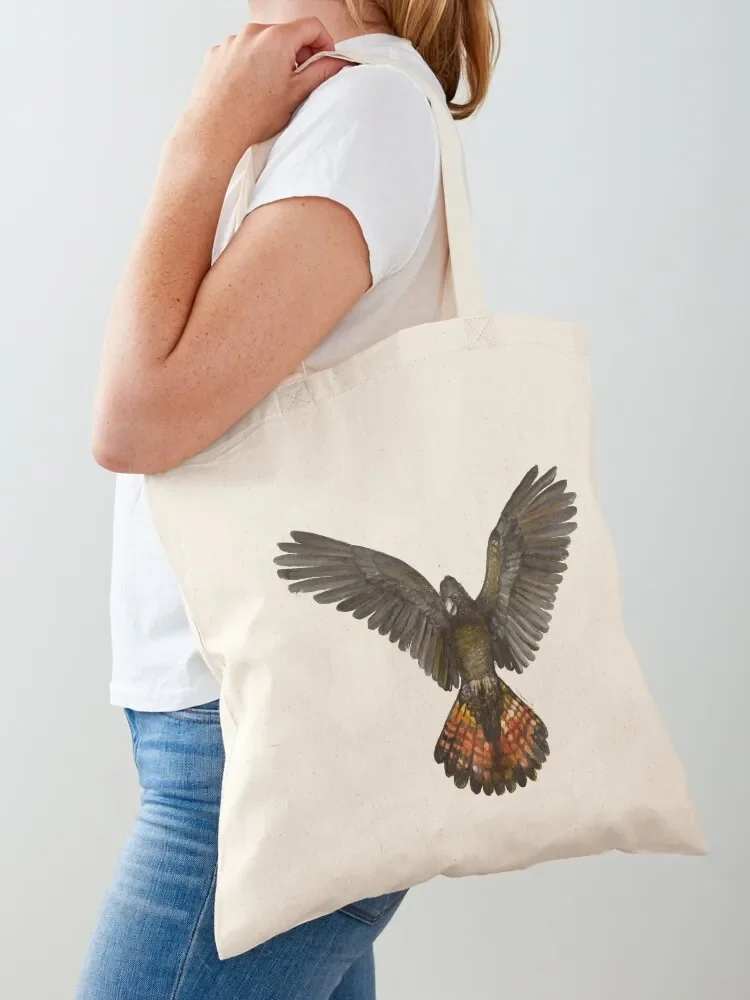 

Forest Red-tailed Black Cockatoo (Karrak) Tote Bag Canvas bag for women Lady bag sac pour femme
