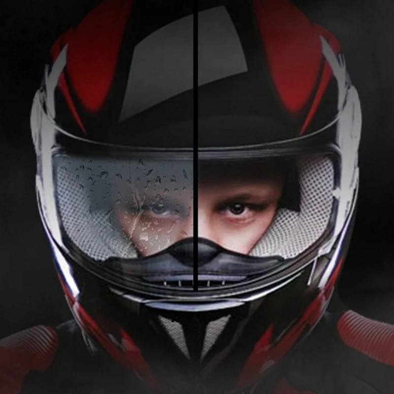 1Pcs Good Light Transmittance Motorcycle Helmet Anti-fog Film And Rain Film Durable Nano Coating Sticker Film